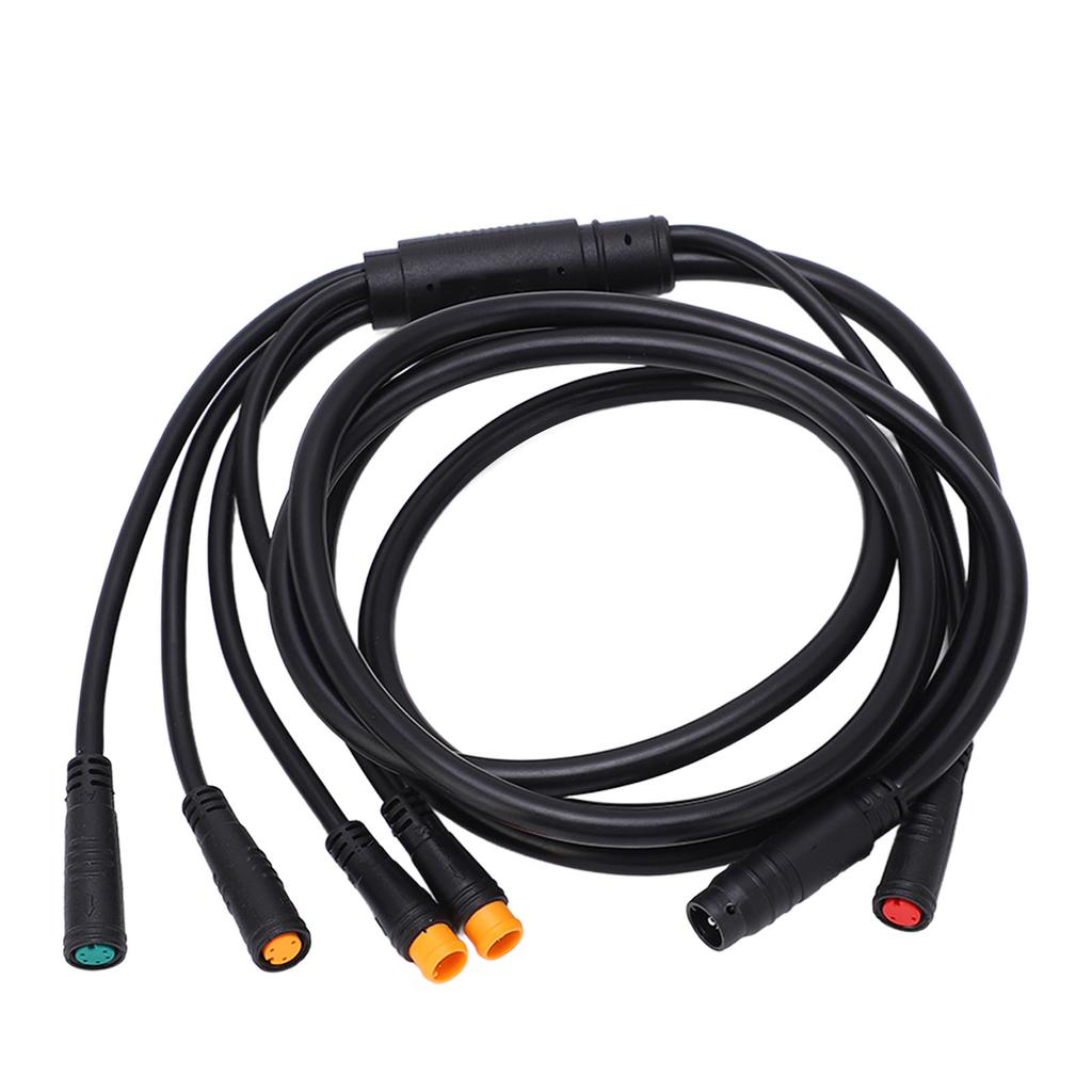 1 To 5 Electric Bike Cable Plastic Rubber Lithium Battery Cable Connectors Connect Controller Lamp