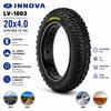 INNOVA LV-1003 20x4.0 Pneumatico per Bicicletta ATV Pneumatico da Neve Bicicletta da Spiaggia 20x4.0 Pneumatici City Fat Bike Tallone in Filo Particelle Grandi/Camera d'Aria