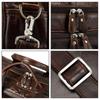 Genuine Leather Large Capacity Men's Briefcase: Handheld, Business & Commuting Document Bag