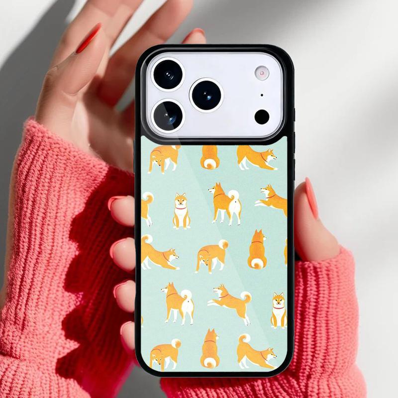 Funny Shiba Inu Phone Case for iPhone 17 16 15 14 13 Pro Max Back Cover for 12 11 Pro Coque