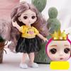 17 CM Mini Mobile 13 Bambole Snodate Ragazze Giocattolo 3D Grandi Occhi BJD Principessa Abiti Completi Collezione di Abiti Per Bambini Regalo bambola