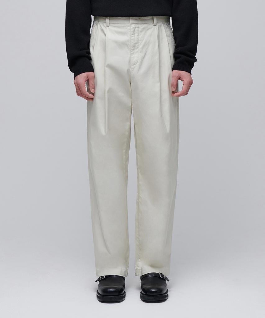 Musinsa Standard Semi-Balloon Belted Chino Pants [Cream]
