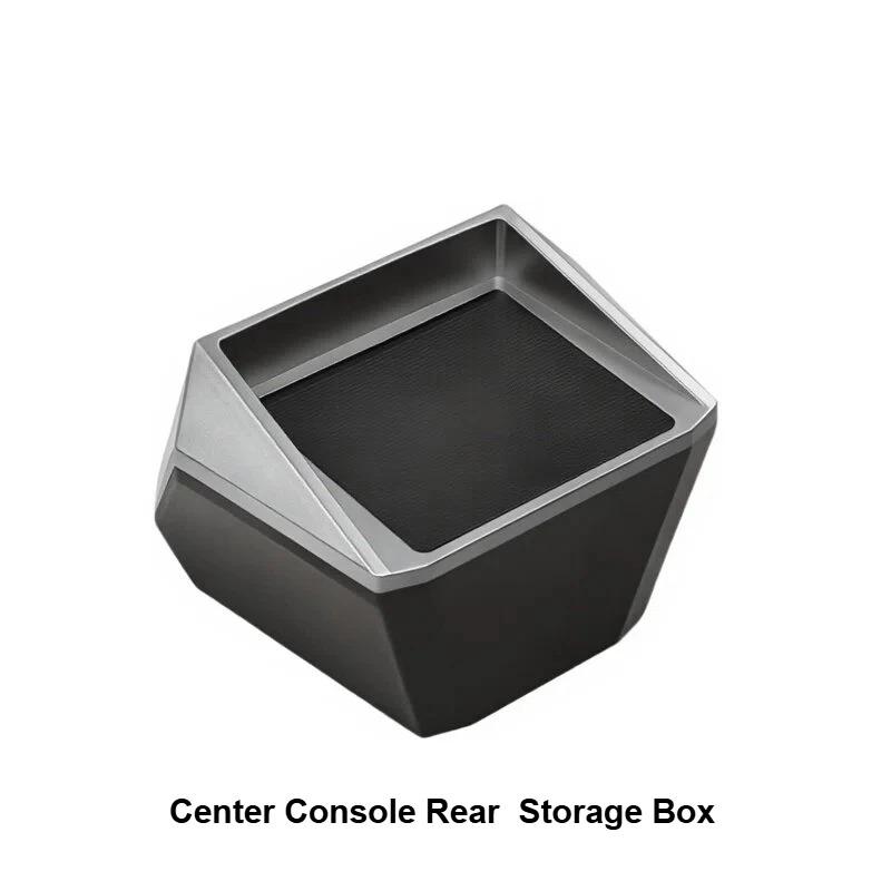 For Tesla Cybertruck 2024-2026 Center Console Under Storage Box Water Cup Holder Support Organization Tray ABS Car Accessories