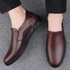 Fashion Handmade Slip on Loafers Elegantes Moccasins Breathable Male Driving Shoes Formal Dress Wedding Shoes Mens Genuine Leather Shoes