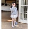Mädchen Kapuzen-Sweatshirt mit Schleife & Rock mit Spitzenbesatz Set - Frühjahr/Herbst 2026 Kollektion