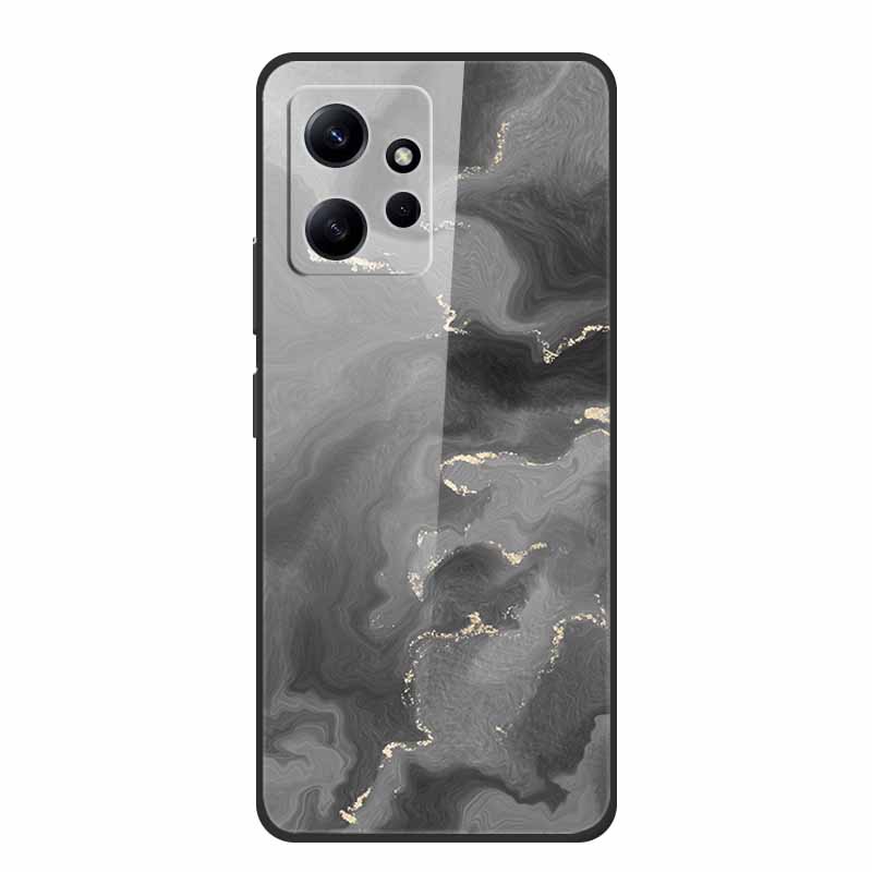 Marble For Redmi Note 12 4G Glass Case Tempered Back Cover Hard Cases For Xiaomi Redmi Note12 4G Protective Shell Colorful Capa
