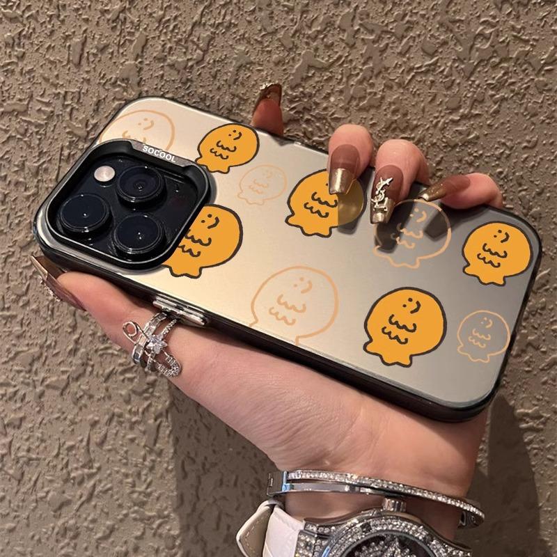Cartoon graffiti iPhone 18 Pro Max phone case, trendy new style, 15IMD, 14-color silver, 13IMD hard.
