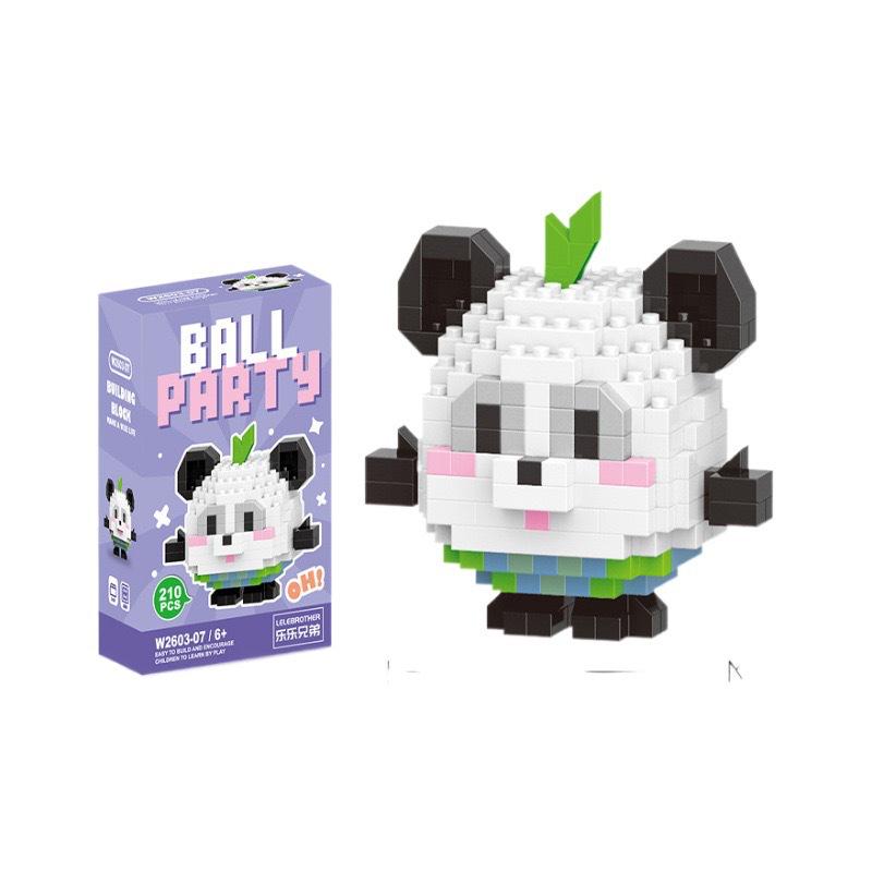 Lele Brothers W2603 Animal Egg Doll Micro Building Blocks for Children's Day Gift