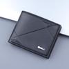 Men's Leather All-in-One Folding Card Holder Wallet with Large Capacity