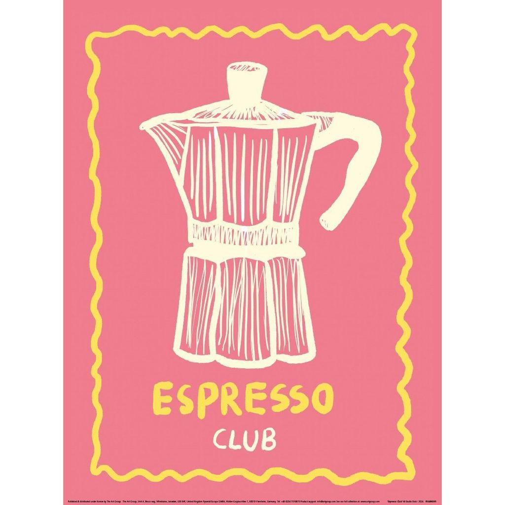 Studio Dolci Espresso Club Paper Print