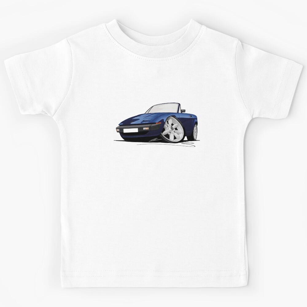 Triumph TR7 DHC Convertible Dark Blue (Minilites) Kids T-Shirt 140