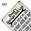 Funny Workshop Signs for Dad Garage Shit List, Tinplate Metal Sign, Man Cave Wall Decor Garage, Men Workshop, Home Bar, Retro Handyman Gift