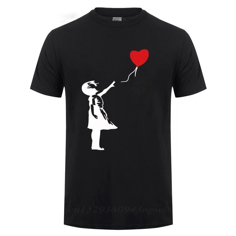 Floating Balloon Guys Banksy Theres Always Hope Fashion T Shirt For Unisex Male Short Sleeve O Neck Cotton Casual TShirt Tshirt
