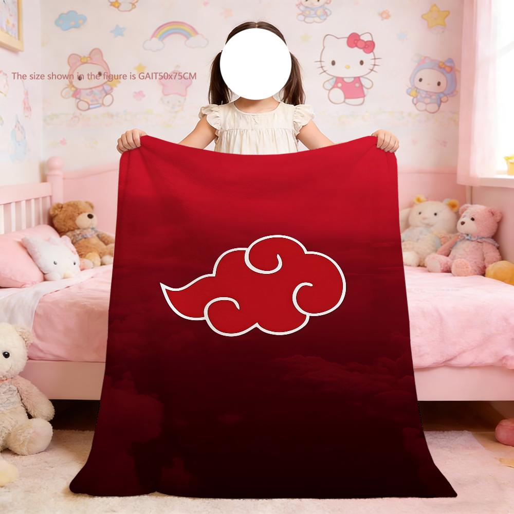 N-Naruto Rote Wolke A-Akatsuki Decke Für Weiche Überwurfdecke für Picknick Bett Sofa Zuhause Schlafzimmer Gemütlich Warm Bequem