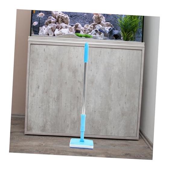 VORCOOL Aquarium Cleaning Sponge Brush, Telescoping Long Handle, Glass Cleaner, Rectangle, 50x14x9cm, Aquarium, Tropical Fish, Goldfish Bowl, Moss