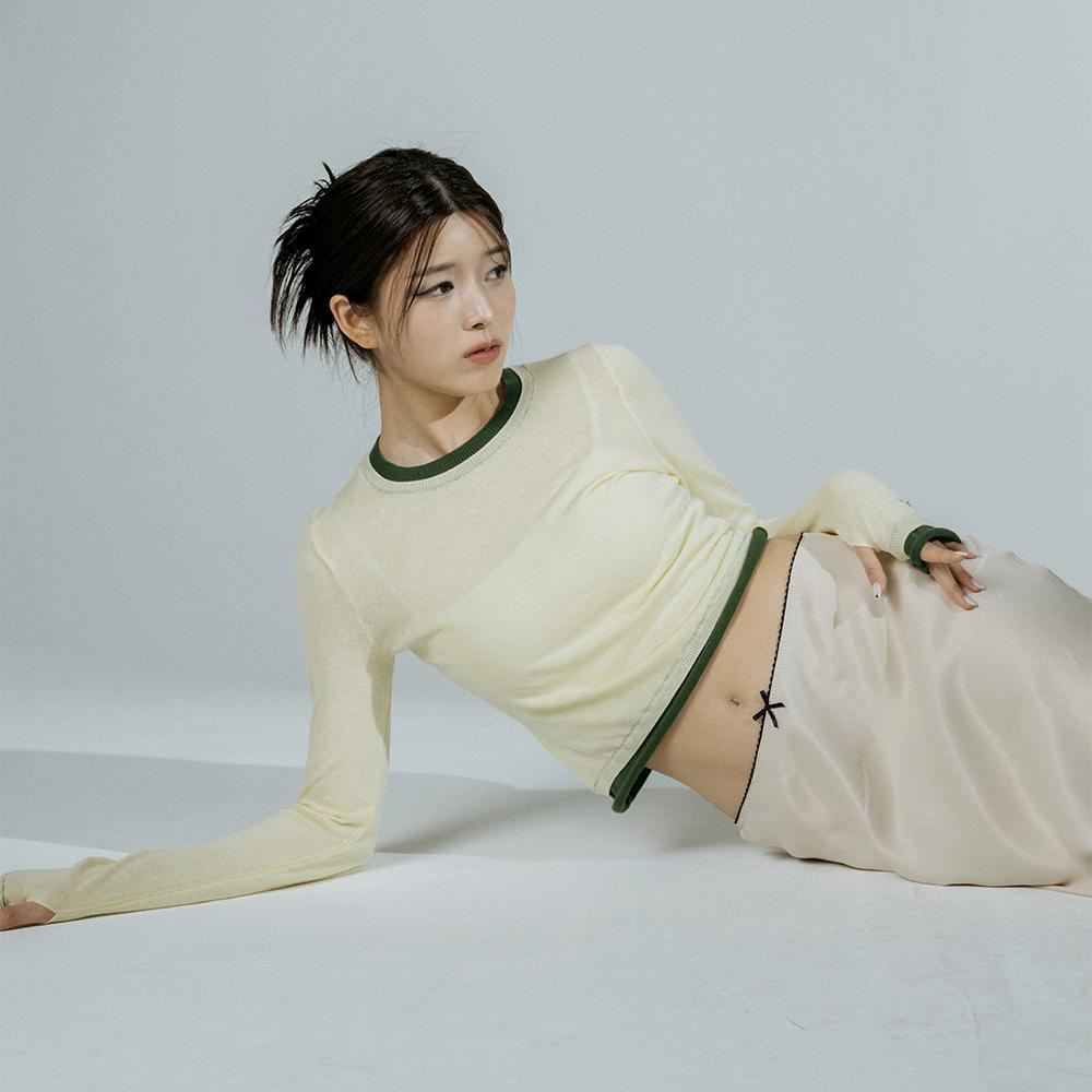 AMAPC Lar Layered Pullover Pale Yellow