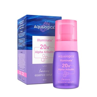 Aqualogica Illuminate+ 20x Alpha Arbutin Luminous Essence Serum 50ml Hydrating & Brightening