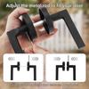 Heavy Duty Double Sided Swinging Gate Latch Black Self Locking Includes Screws Wrench Wood Fence Garden Backyard