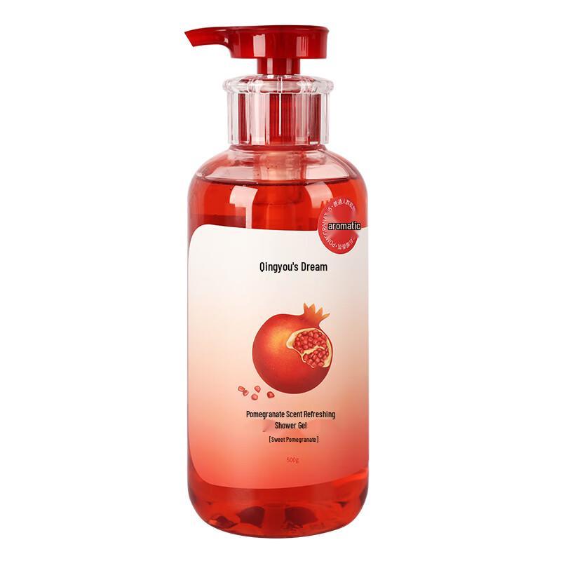 Qingyou Zhimeng Red Pomegranate Scented Shower Gel