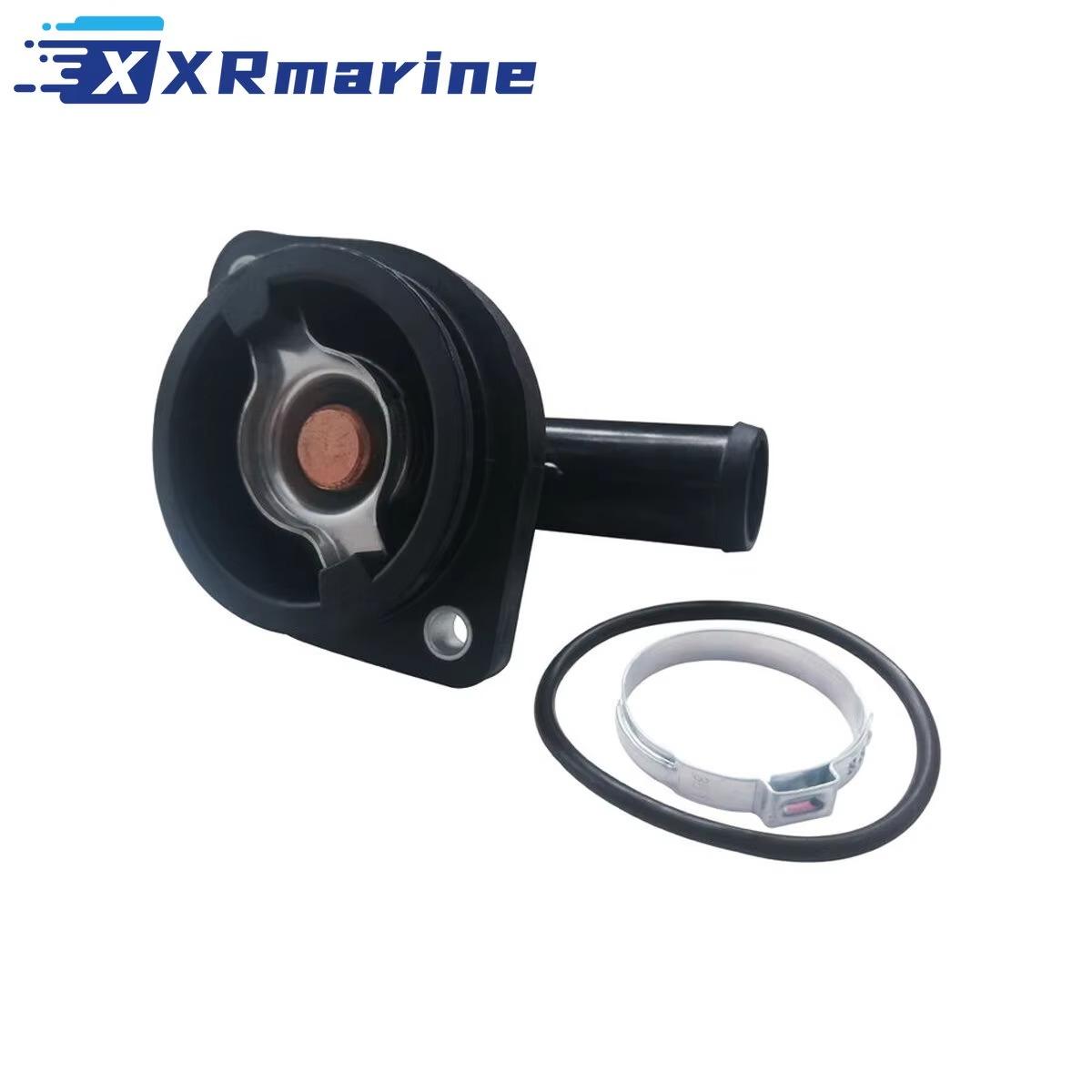 892864T04 Thermostat Housing Assy with Thermostat for Mercury Verado 135 175 200 225 250 275 300 HP Outboard Motors 8M0174561 чёрный