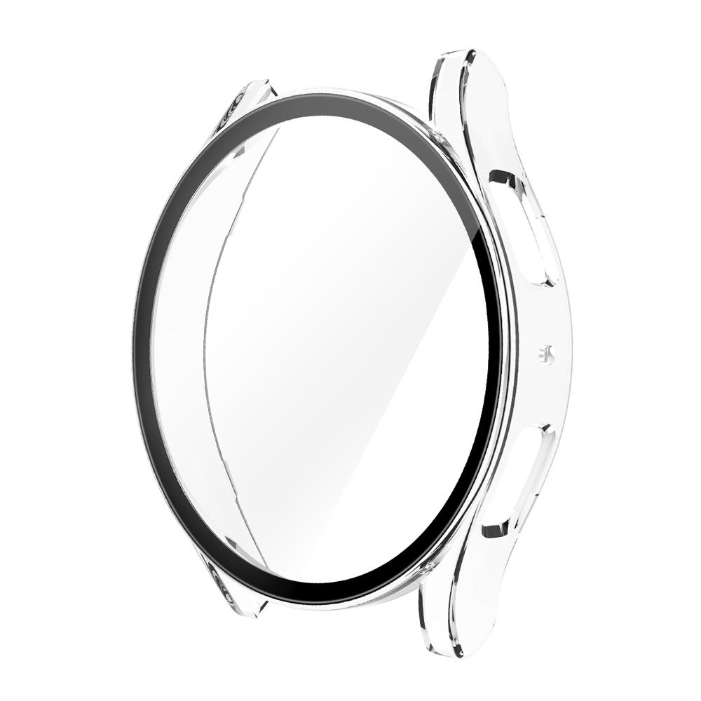 

Case+Glass Cover for Samsung Galaxy Watch7 40mm 44mm Screen Glass Cover Samsung Protective Case Bumper Waterproof for Watch 7 44mm прозрачный