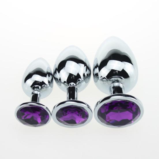 Faux Diamond Anal Plug Penis Dildo Vagina Massage Couple Masturbation Sex Toy