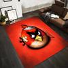 Angry Red Bird Cartoon Carpet with Bandages and Slingshot1Bold Art Design Suitable for Use As an Anti-slip1 For1room and Bedroom Sofas