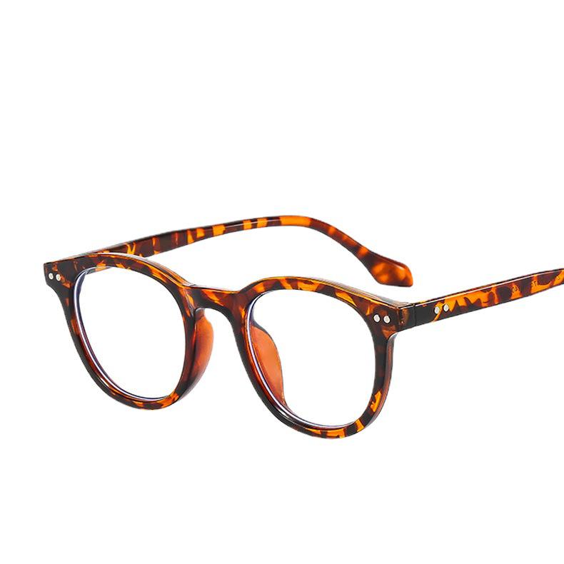 2022 Koreanischer Stil Anti-Blaulicht Brille: Trendige Unisex-Brille mit kleinem Rahmen und flachen Gläsern