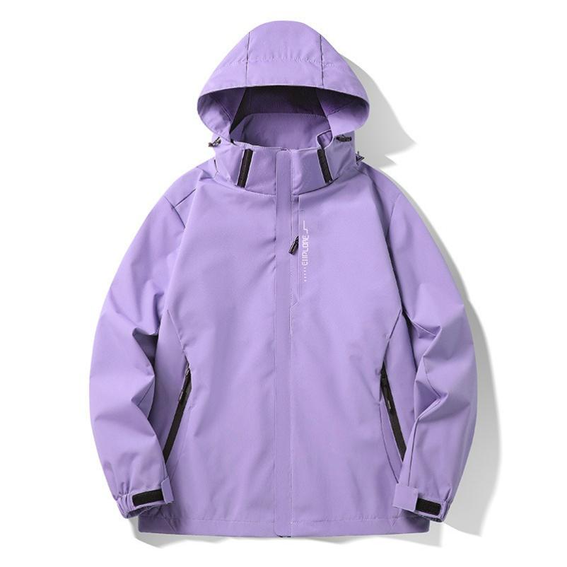 

Jacket Men s Spring and Autumn Tooling Outdoor Jacket Men s Windproof and Waterproof Overalls Sports Jacket Women 4XL фіолетовий