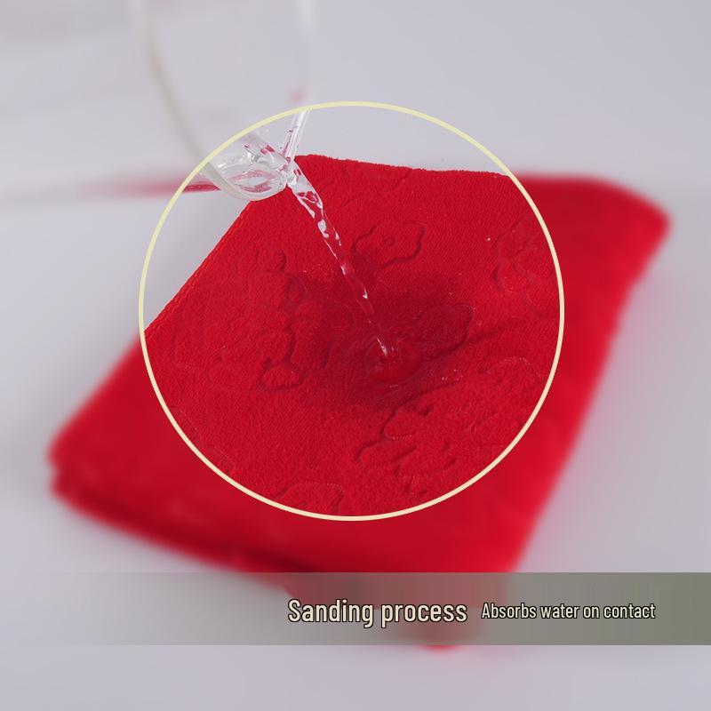 Red 'Xi' Character Towels for Chinese Wedding Engagement & Dowry Favors