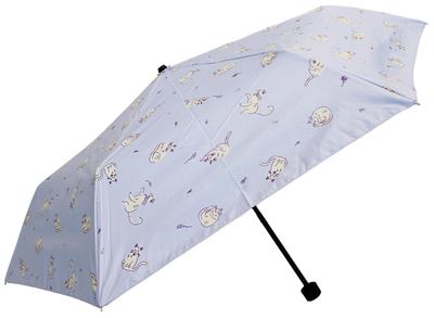 50cm Folding Umbrella for Perfect for Sun and Features a Cute Cat Inner Blocks of UV and Heat Lightweight, Women, Rain, Design, Coating, 99.9% Rays,