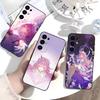 Soft Silicone Phone Case for Samsung S25/S24/S21/S22/S23/S30/Ultra/S20/Plus C-Cyrene H-Honkai Star Rail Black Cover