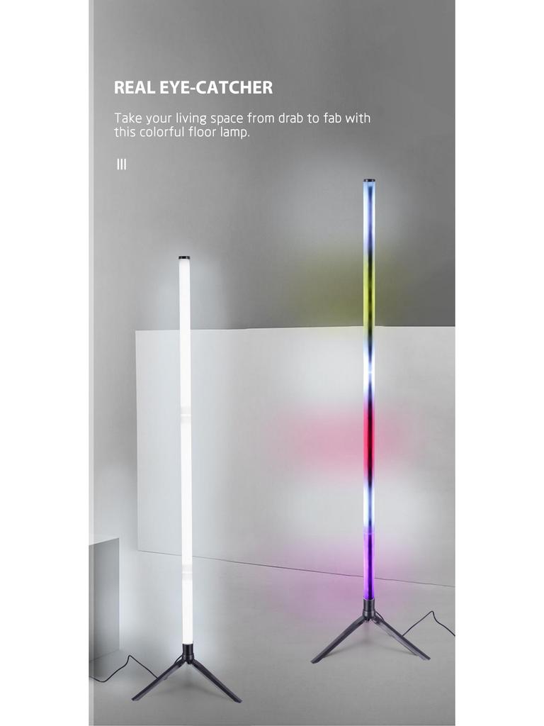 Cross-border Graffiti Corner Light: USB RGB Floor Lamp with APP Remote Control
