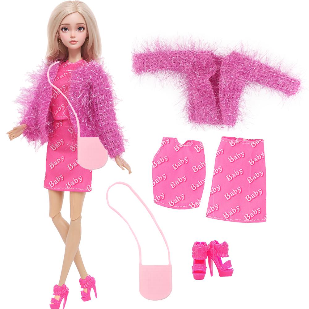 11.5'' Girl Doll Clothes Fashion Doll Dress Mini Skirt Sport Outfit Tops Pants Shoes Racket Cap High Heels Boots Toy Accessories Gift