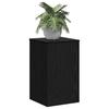 Plant Stand 2 Pcs Black Oak Look 30 X 30 X 50 Cm