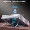 Portable Laptop Stand Laptop Heat Protections Coolers With Adjustable Brightness Fans Solid Aluminum Build Laptop Stand