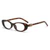 New gm millennial babes sunglasses women's American retro YK personality small frame leopard print oval sunglasses