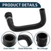 Motoforti Radiator Hose Heater Hose No.64216945277 for BMW X5 07-2013 Rubber Coolant Pipe Black 1 Pc