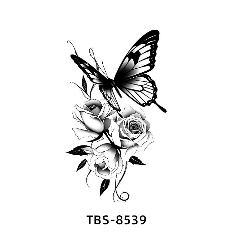 Realistiska Djurtotem Tatuering Klistermärken: Drake, Fenix, Tiger, Varg