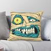 Malice Mummy Square Pillowcase Polyester Linen Velvet Printed Zip Decorative Home Cushion Cover
