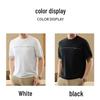 Men's Luxury Silk-Linen Blend Knit T-Shirt