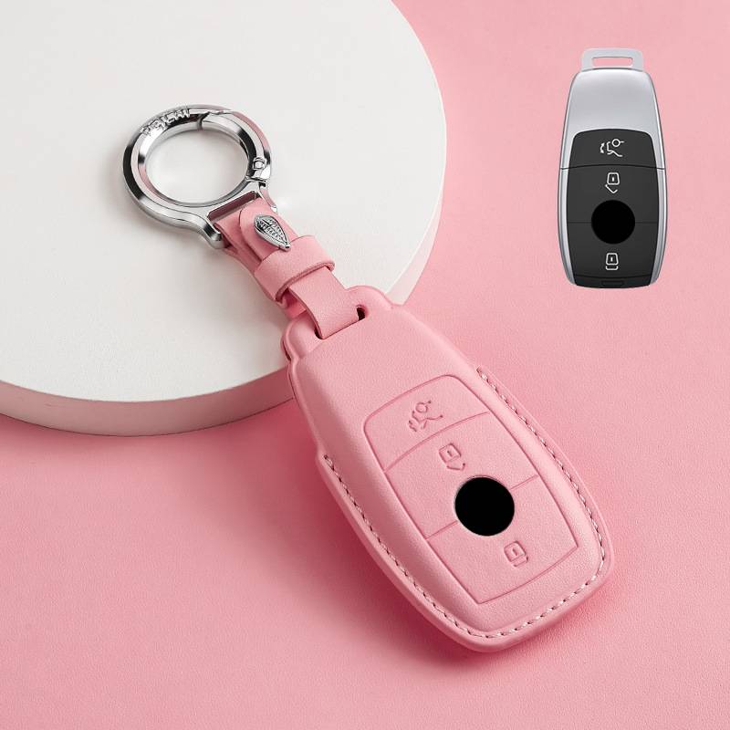 Luxury Leather Car Key Case Cover for Mercedes Benz C260L S320L E200L E300 C260 C200L GLC300 C260l A200L