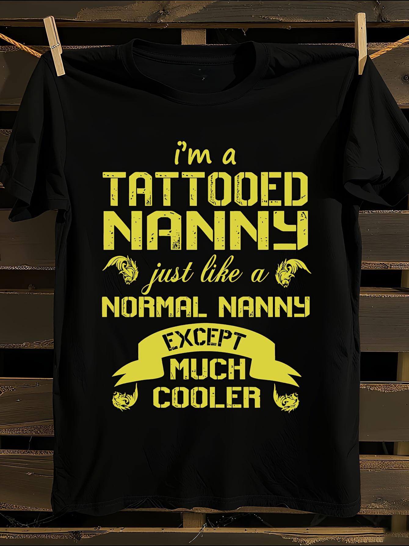 Allseason Apparel Tattooed Nanny Graphic Tshirt M