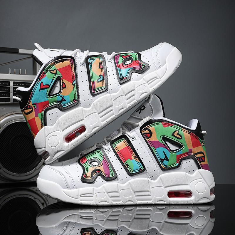 Men Casual Sneakers AIR Cushion Basketball Shoes Training Tennis Lace-Up Teens Running Sport Shoes Luxury Design Boots for Men