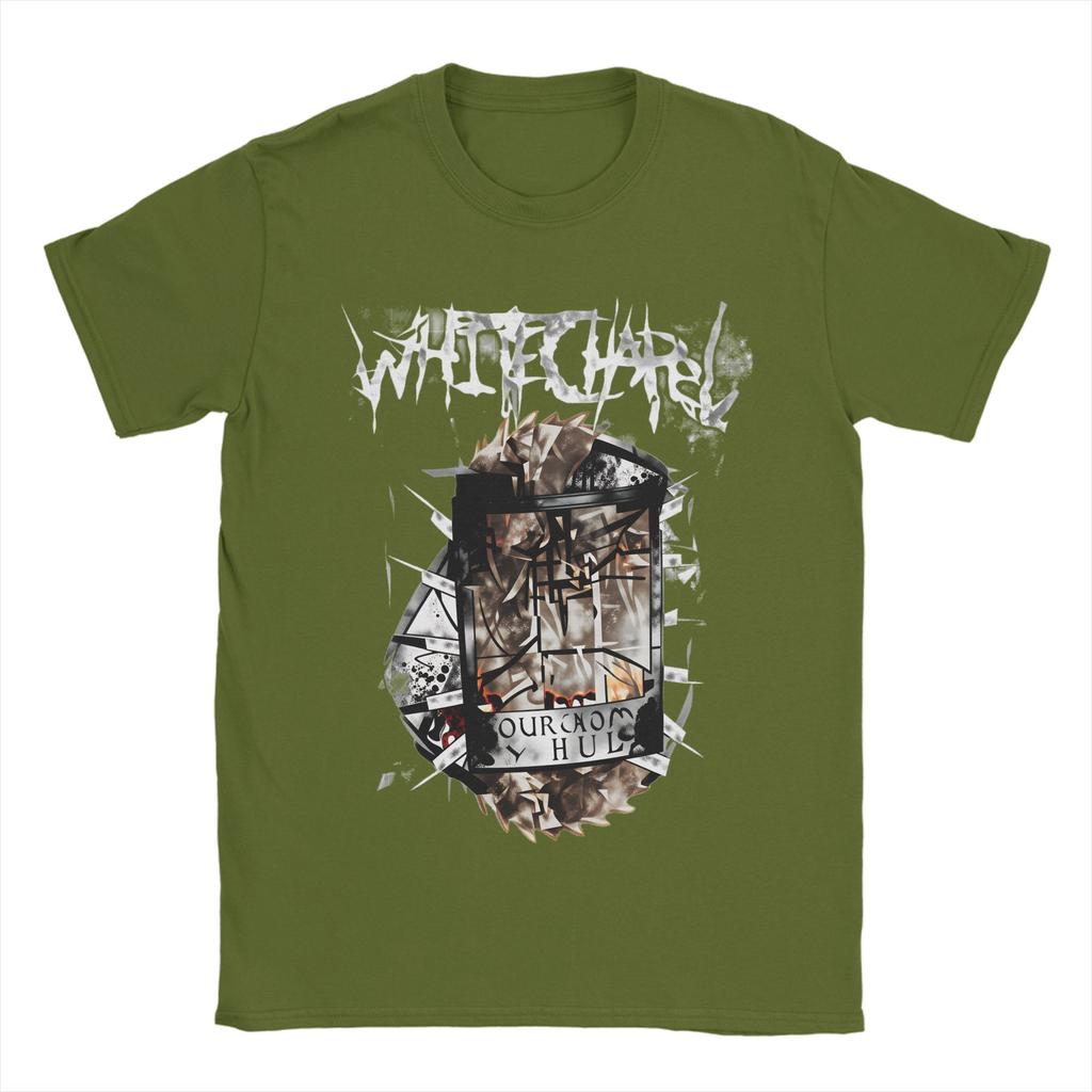 Rock Whitechapel Deathcore Zespół Sztuka Unisex Koszulki Niesamowita Koszulka Krótki Rękaw Okrągły Dekolt Bawełna Koszulki Prezentowe