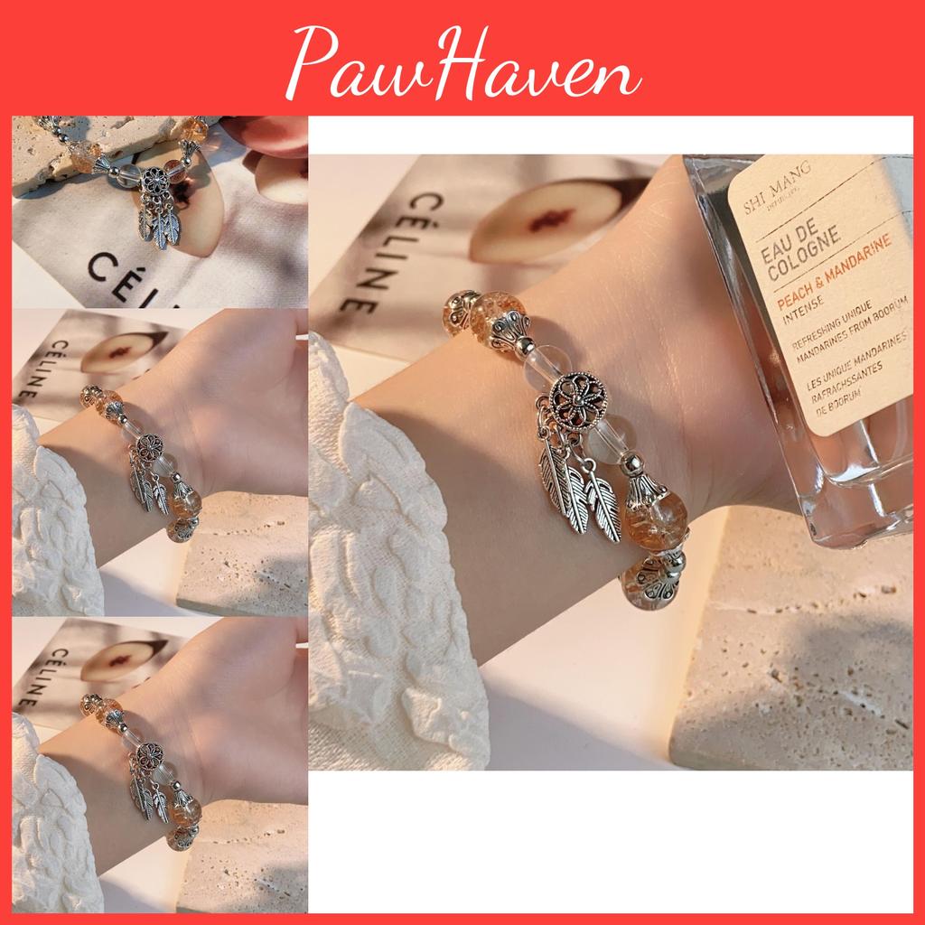 Chic Geometric Lotus Bracelet For Women Handcrafted Beads Stylish Jewelry Alloy