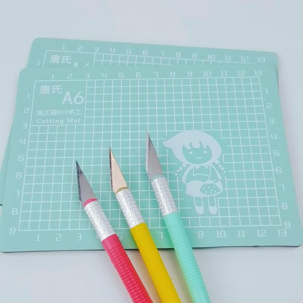 Sewing Repair Tools Engraving Board Paper Cutting Board A6 Gridded Cutting Mat Patchwork Mats