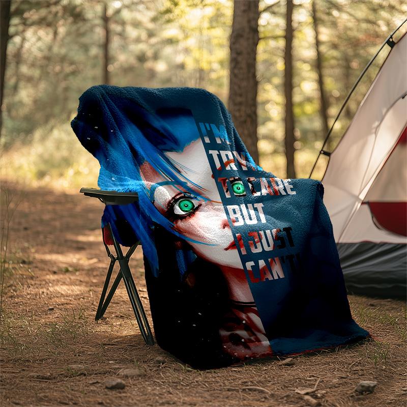 1pc Game L-Lol Theme Blanket - Digital Print, Polyester, Cozy for All Seasons, Perfect for Outdoor, and Travel