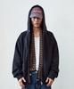 Thevinylhouse Dyed Hoodie Zip-Up Charcoal