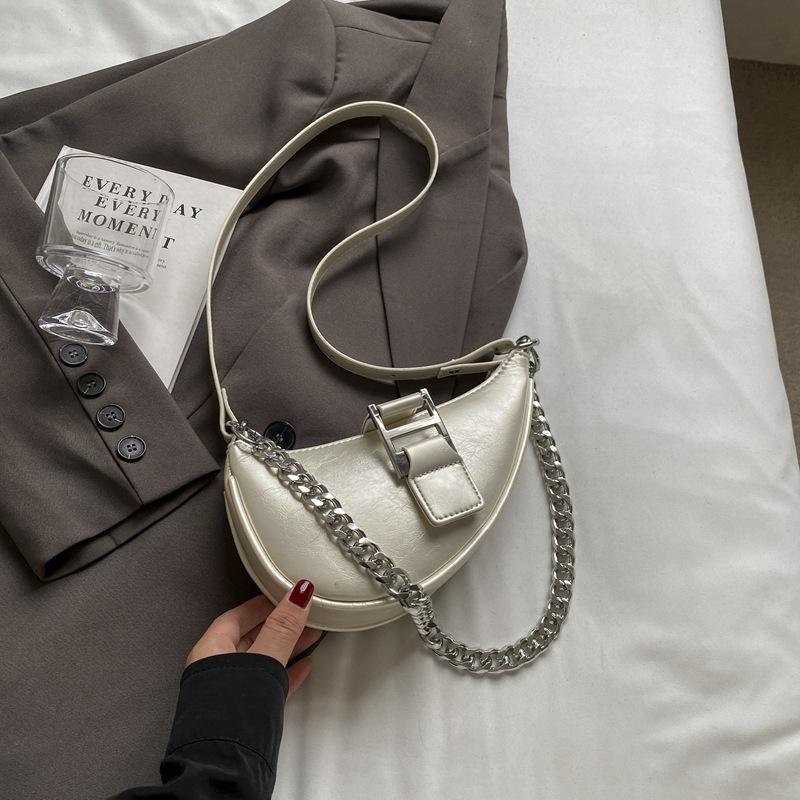 

Bag Summer Premium Sense Niche Underarm Bag 2025 New Simple Saddle Bag Chain One Shoulder Crossbody Bag